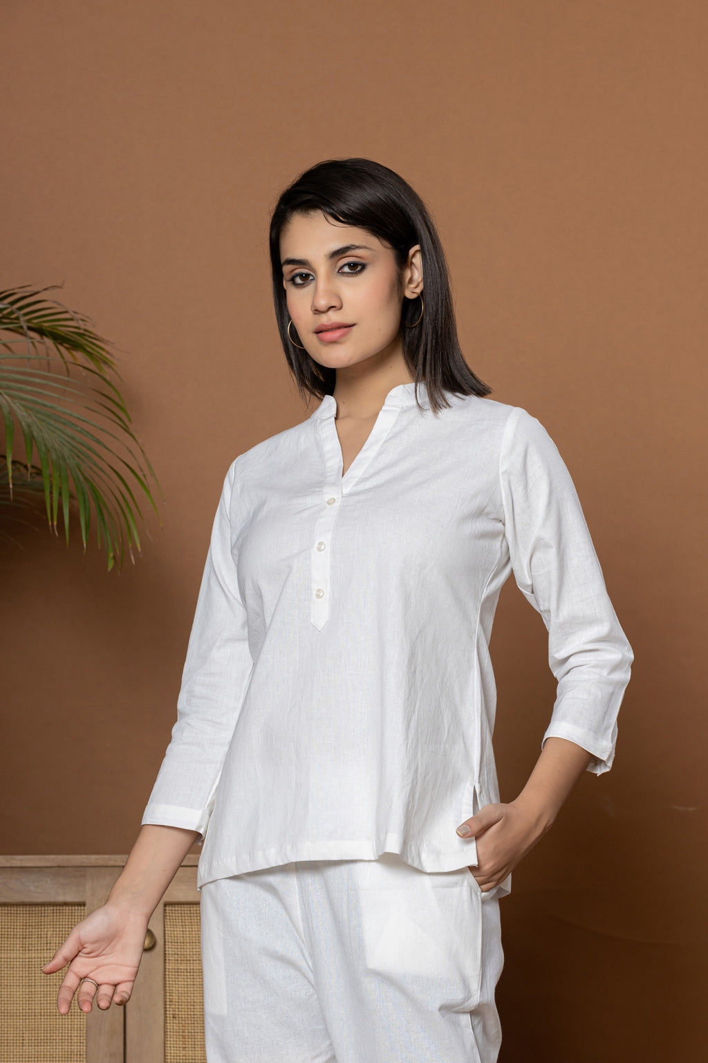 White Short Kurti