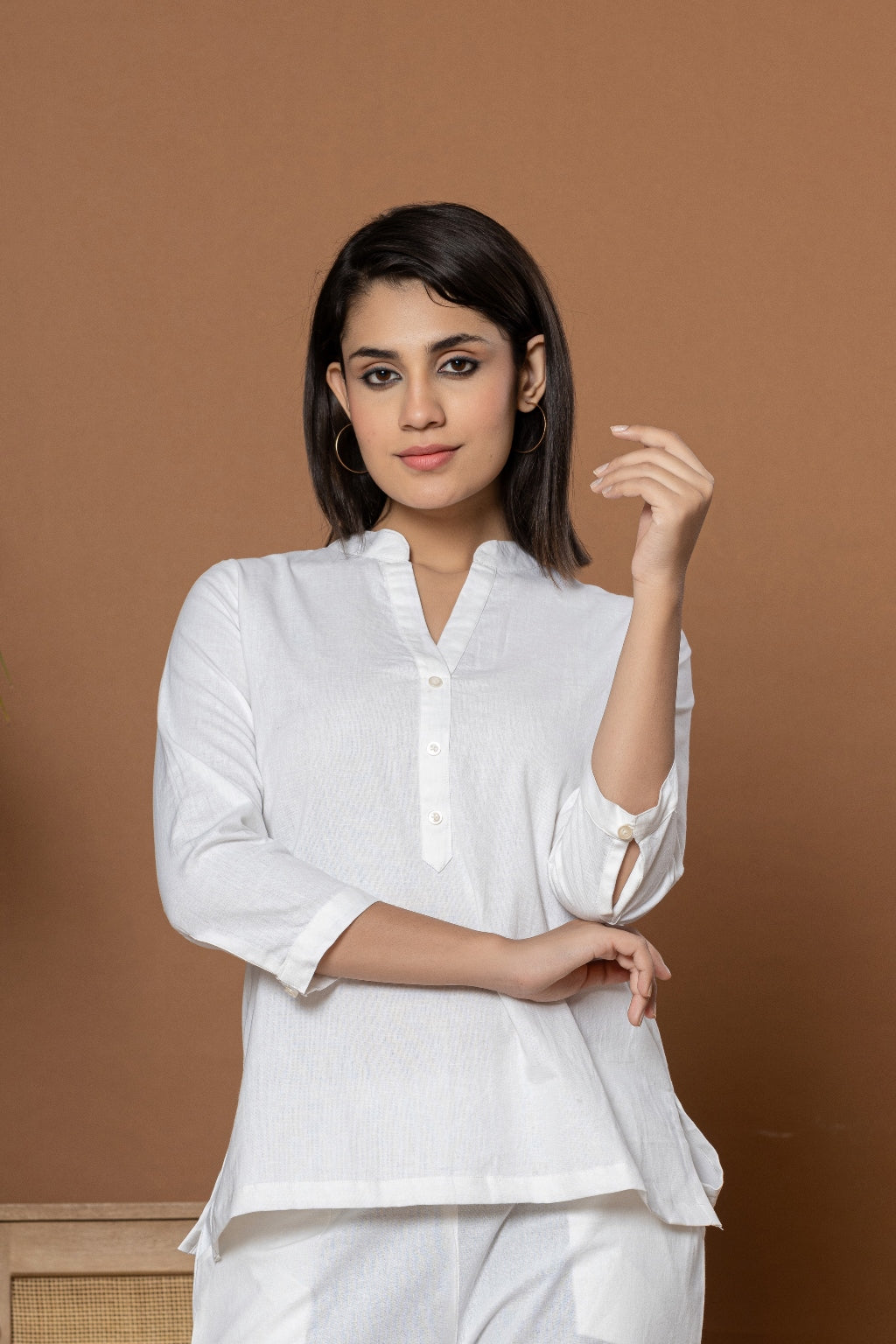 White Short Kurti