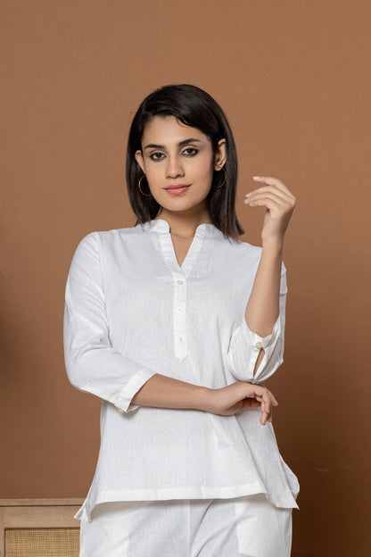 White Short Kurti