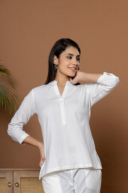 White Short Kurti