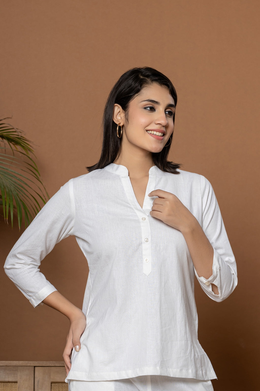 White Short Kurti