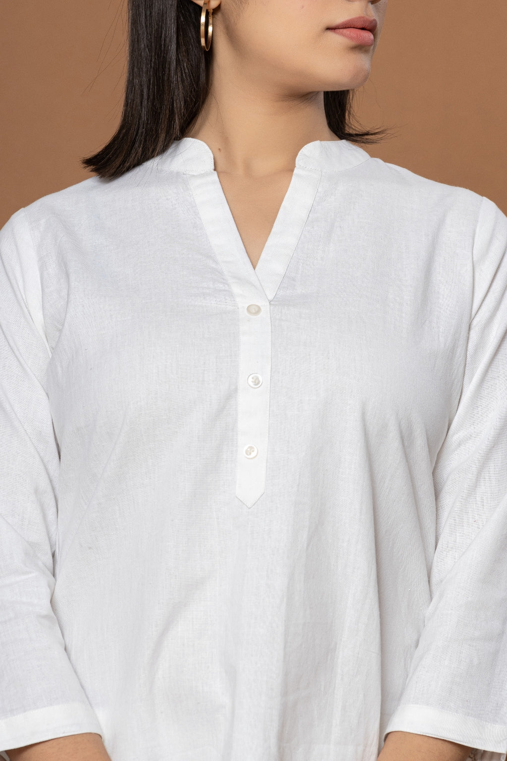 White Short Kurti