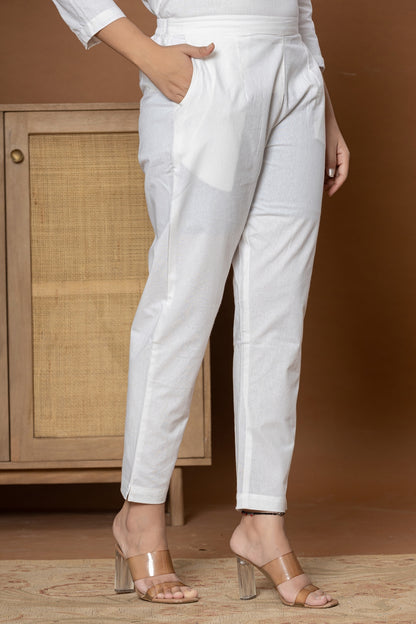 White Cotton Pant