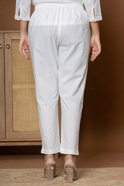 White Cotton Pant