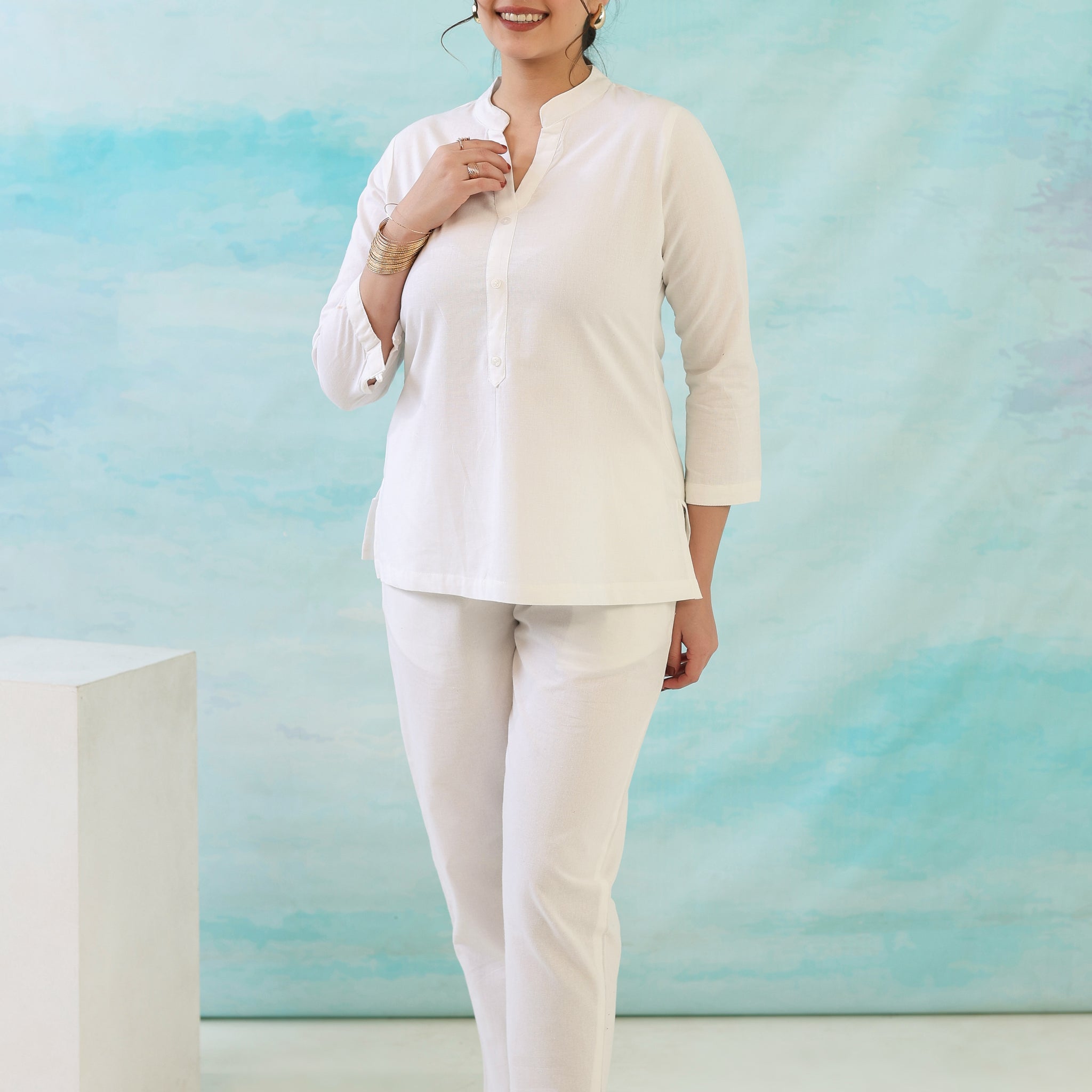 White Short Kurti