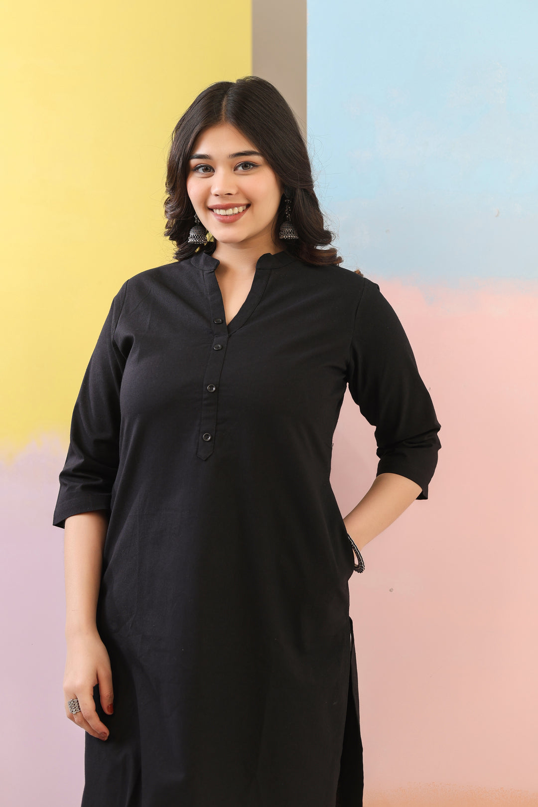 Black Straight Kurti