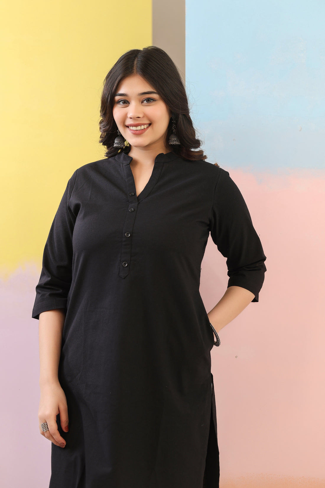 Black Straight Kurti