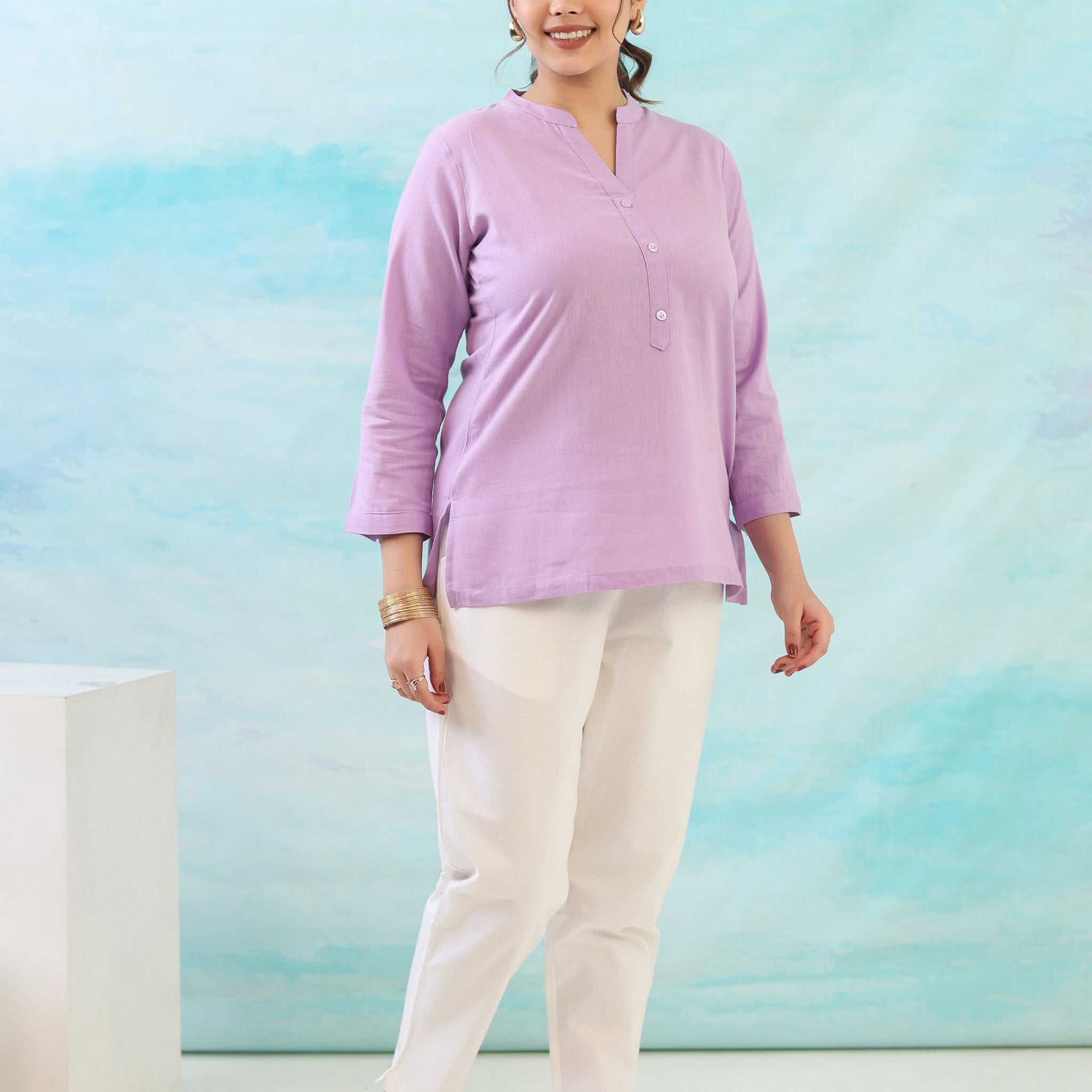 Lilac Short Kurti