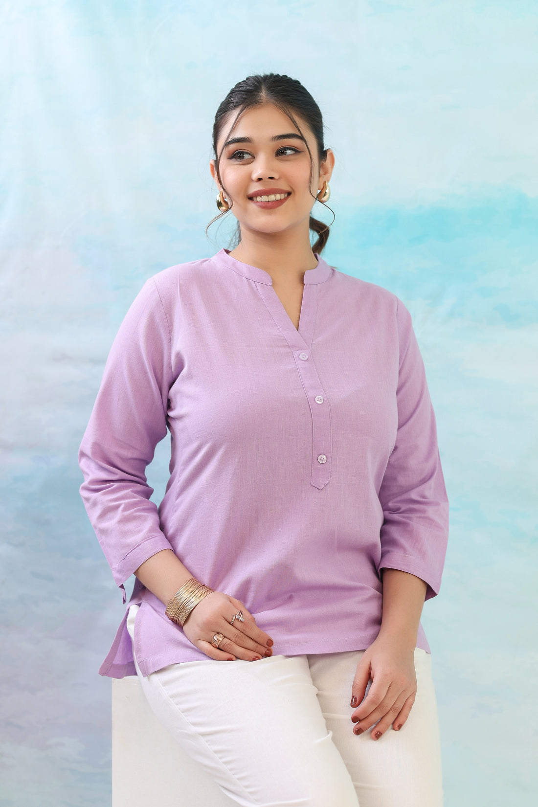 Lilac Short Kurti