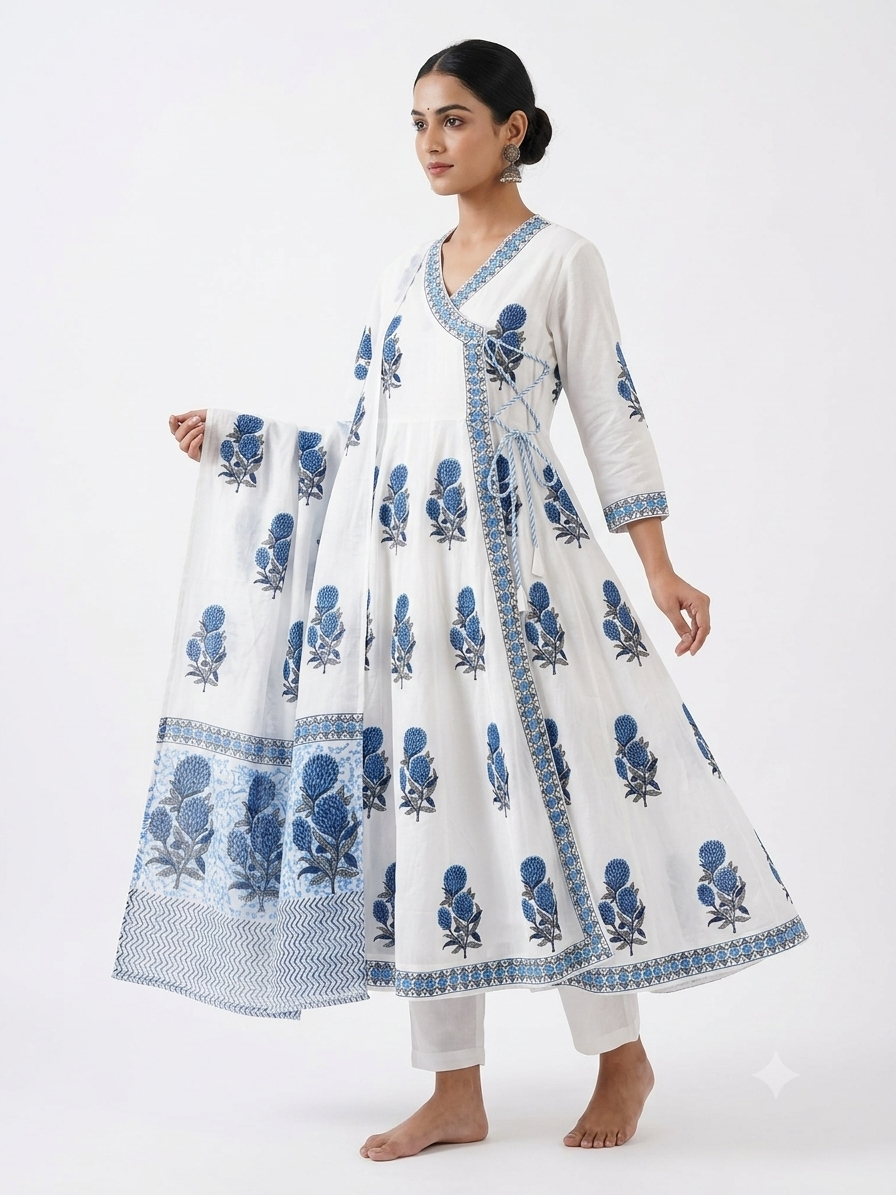 Neelambari Handblock Suit Set
