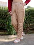 Beige Cotton Formal Pants - Beige Cotton Formal Pants - Beige Cotton Formal Pants - Palla Jaipur - Palla Jaipur - Palla Jaipur
