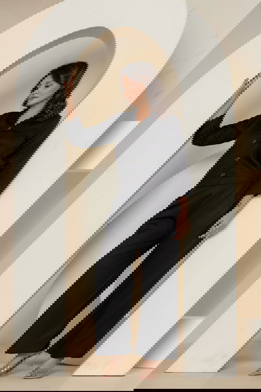 Black Luxe Cotton Co-Ord Set - Black Luxe Cotton Co-Ord Set - Black Luxe Cotton Co-Ord Set - Palla Jaipur - Palla Jaipur - Palla Jaipur