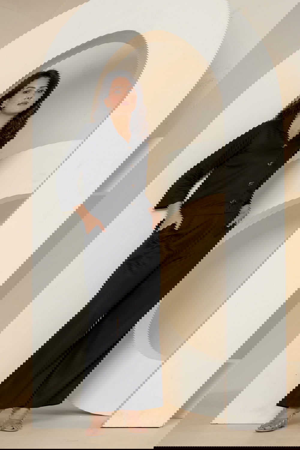 Black Luxe Cotton Co-Ord Set - Black Luxe Cotton Co-Ord Set - Black Luxe Cotton Co-Ord Set - Palla Jaipur - Palla Jaipur - Palla Jaipur