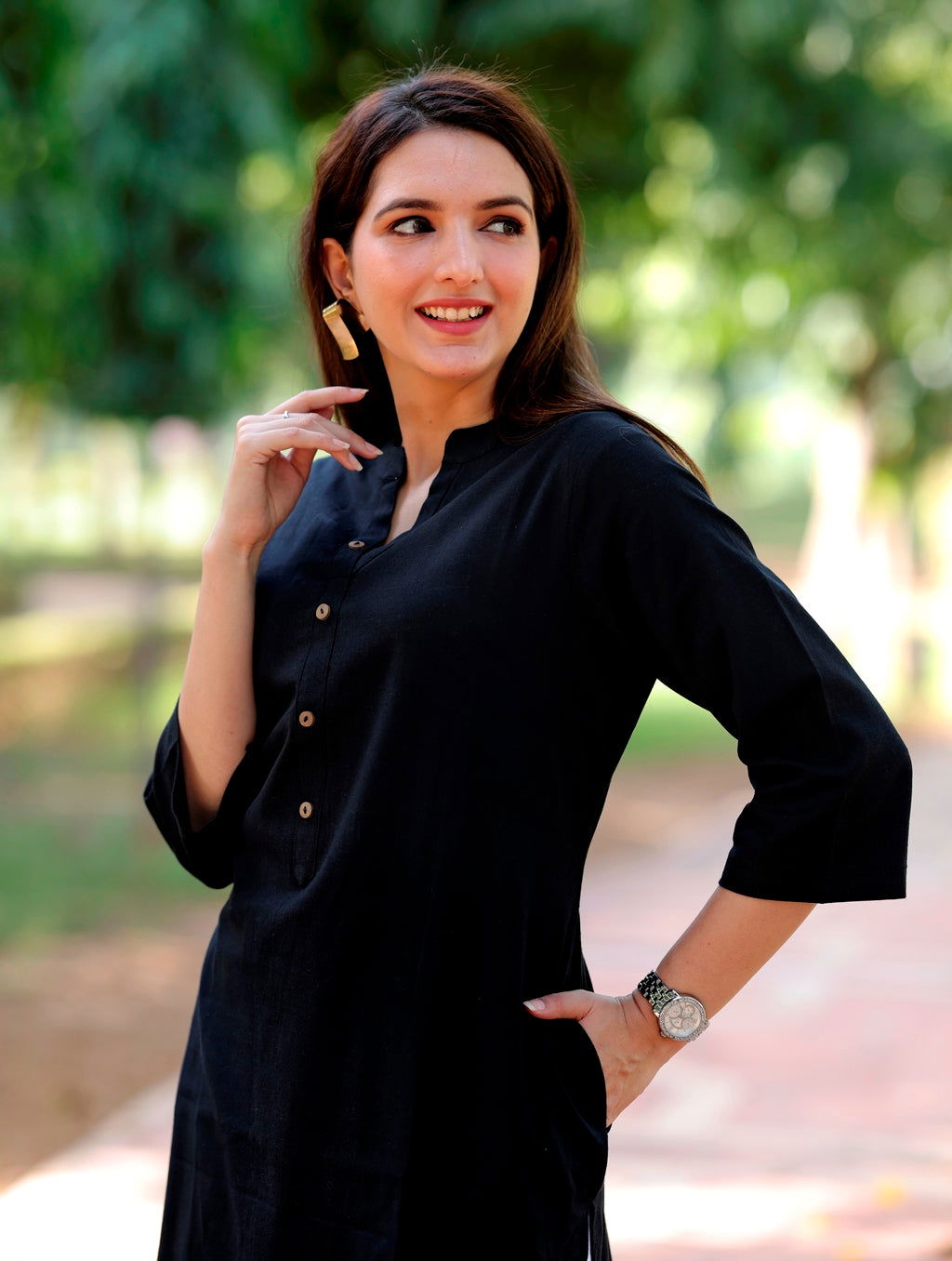 Black Straight Kurti - Black Straight Kurti - Black Straight Kurti - Palla Jaipur - Palla Jaipur - Palla Jaipur