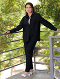 Bold Black Cotton Linen Co-Ord Set - Bold Black Cotton Linen Co-Ord Set - Bold Black Cotton Linen Co-Ord Set - Palla Jaipur - Palla Jaipur - Palla Jaipur