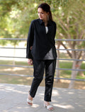 Bold Black Cotton Linen Co-Ord Set - Bold Black Cotton Linen Co-Ord Set - Bold Black Cotton Linen Co-Ord Set - Palla Jaipur - Palla Jaipur - Palla Jaipur