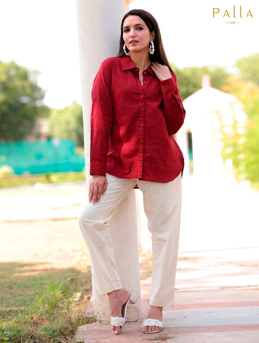 Cream Cotton Pant - Cream Cotton Pant - Cream Cotton Pant - Palla Jaipur - Palla Jaipur - Palla Jaipur