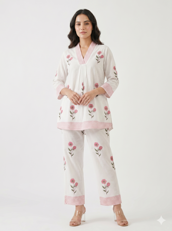 Gulab Rooh Cotton Co-Ord Set