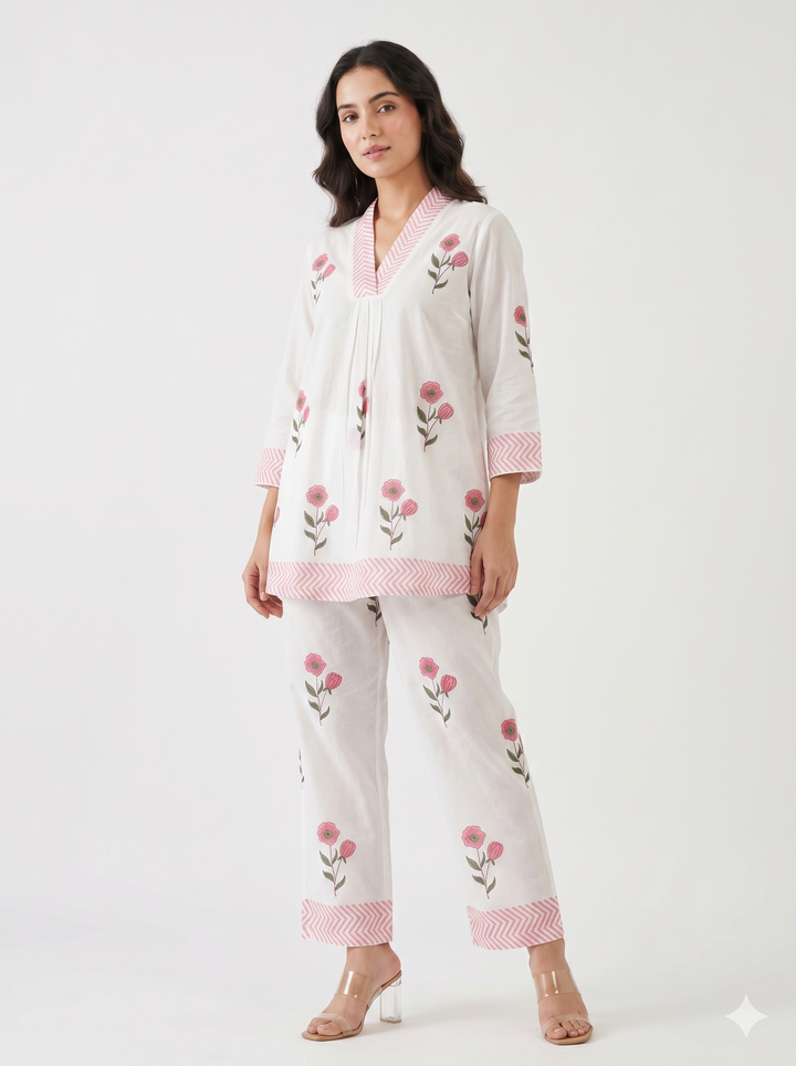 Gulab Rooh Cotton Co-Ord Set