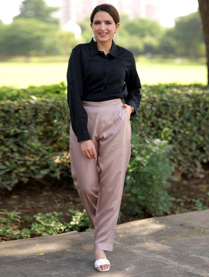 Grey Cotton Formal Pants - Grey Cotton Formal Pants - Grey Cotton Formal Pants - Palla Jaipur - Palla Jaipur - Palla Jaipur