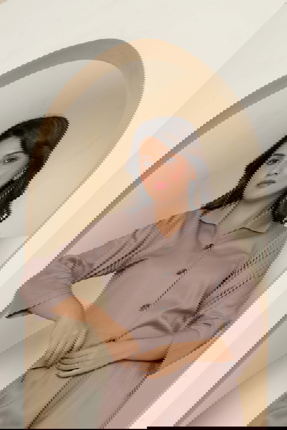 Grey Luxe Cotton Co-Ord Set - Grey Luxe Cotton Co-Ord Set - Palla Jaipur - Palla Jaipur