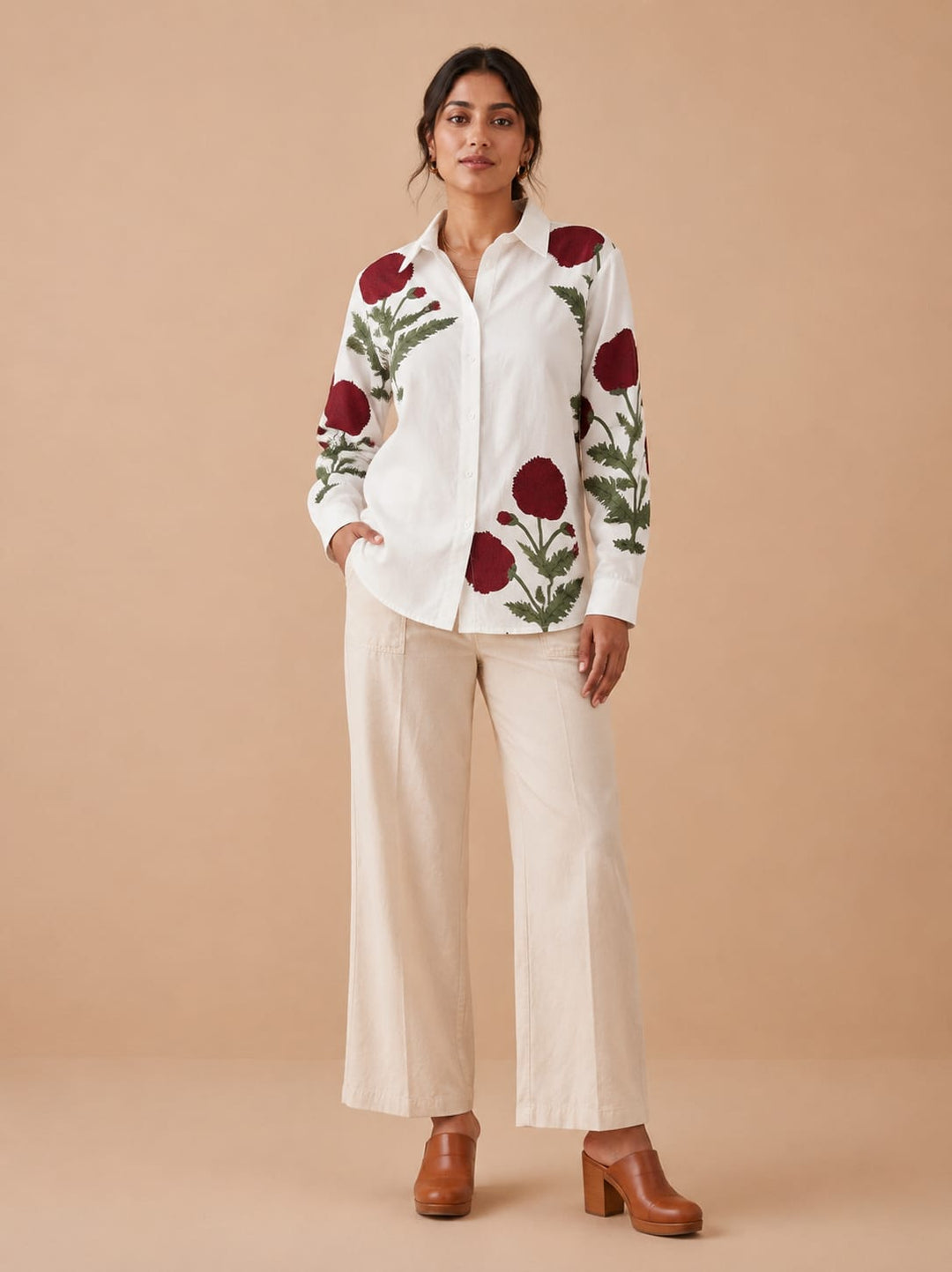 PHOOLWARI HANDBLOCK SHIRT