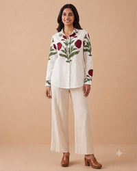 PHOOLWARI HANDBLOCK SHIRT