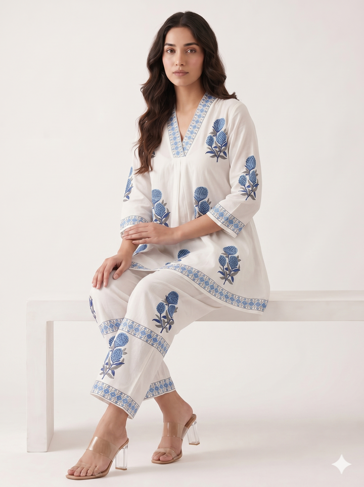 Neel Push Cotton Co-Ord Set