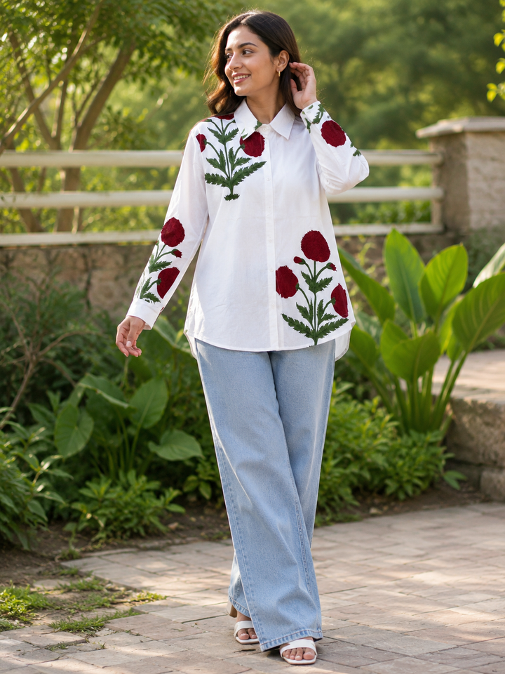 PHOOLWARI HANDBLOCK SHIRT