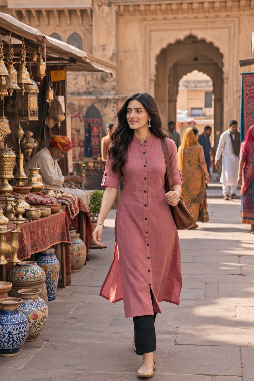 Rose Riwaaz A-Line Kurti