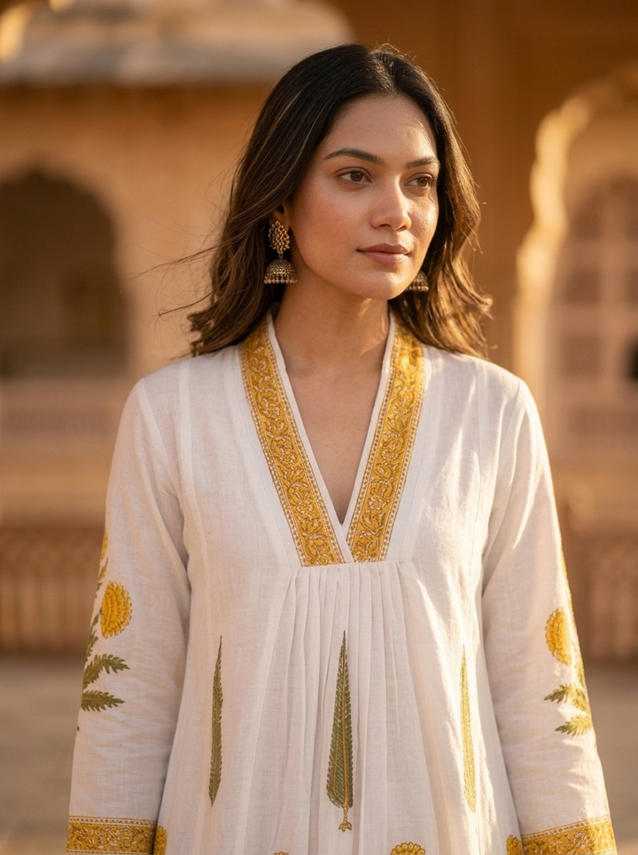 Noor Bagh Handblock Dress