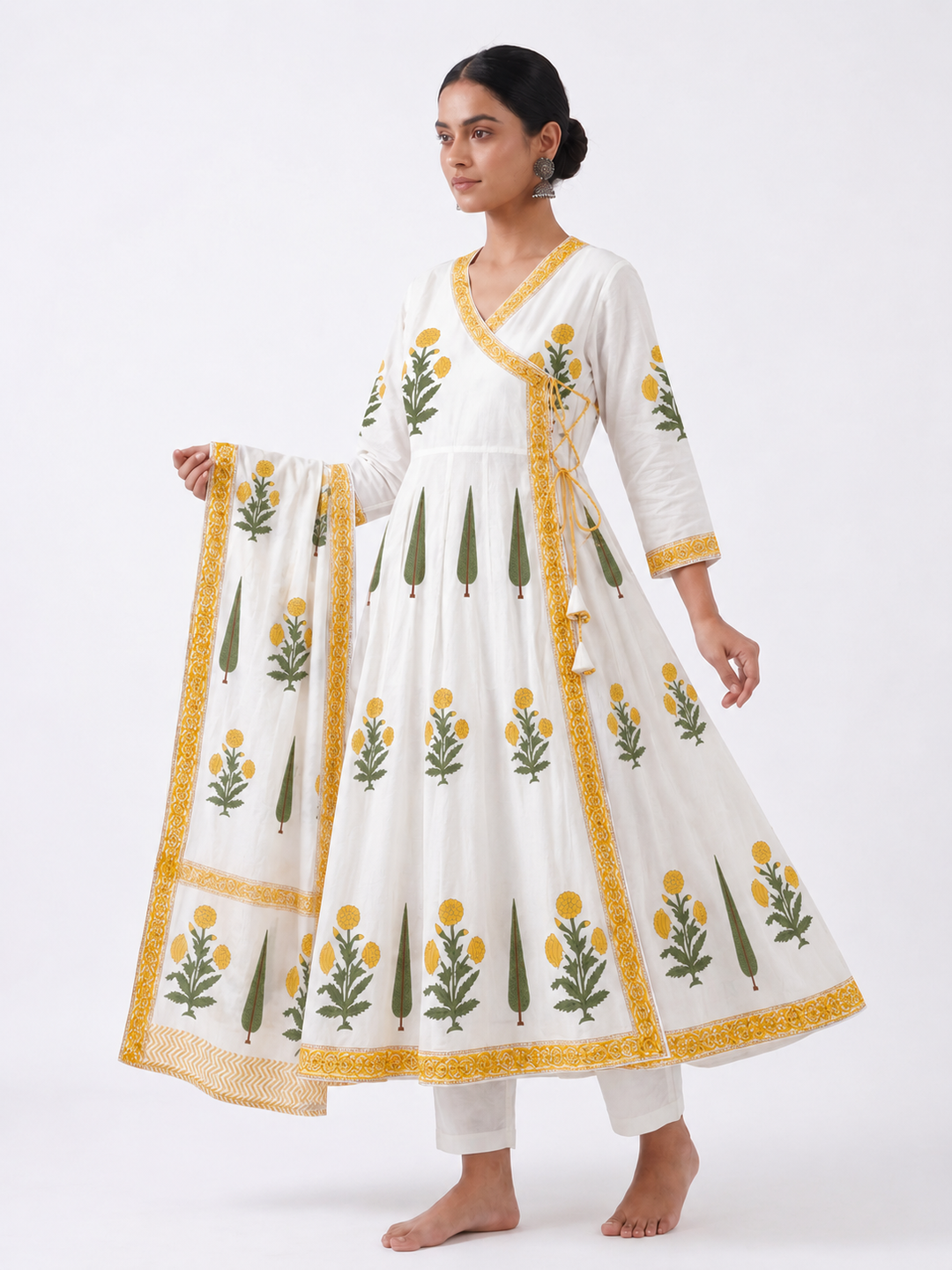 Genda Gul Angrakha Salwar suit