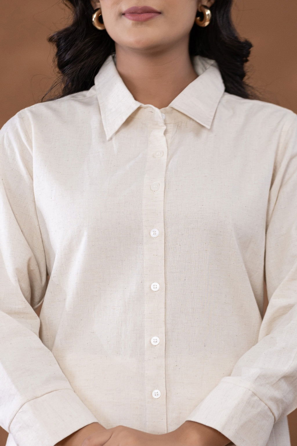 Natural Off White Cotton Linen Co-Ord Set - Natural Off White Cotton Linen Co-Ord Set - Palla Jaipur - Palla Jaipur