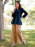Navy Blue Short Kurti - Navy Blue Short Kurti - Palla Jaipur - Palla Jaipur