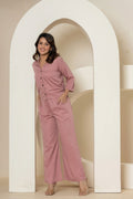 Peach Luxe Cotton Co-Ord Set - Peach Luxe Cotton Co-Ord Set - Palla Jaipur - Palla Jaipur