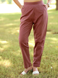 Rose Taupe Cotton Linen Pants - Rose Taupe Cotton Linen Pants - Rose Taupe Cotton Linen Pants - Palla Jaipur - Palla Jaipur - Palla Jaipur
