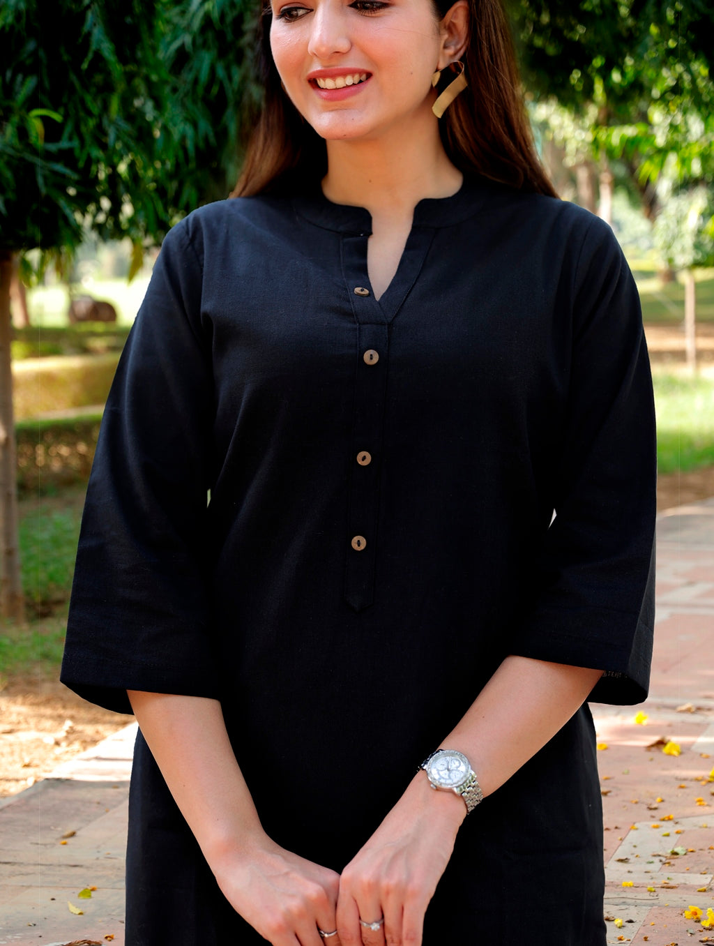 Black Straight Kurti