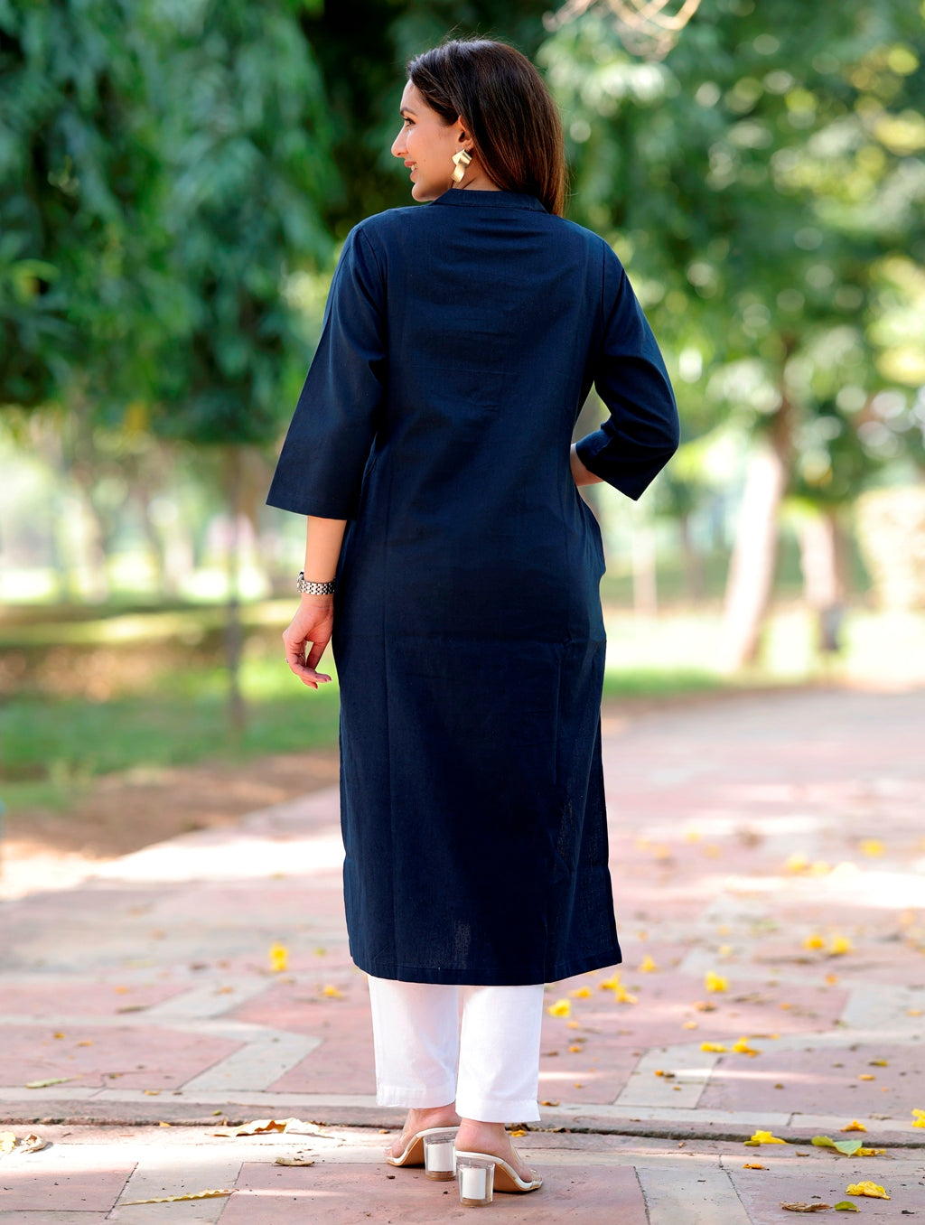 Blue Straight Kurti