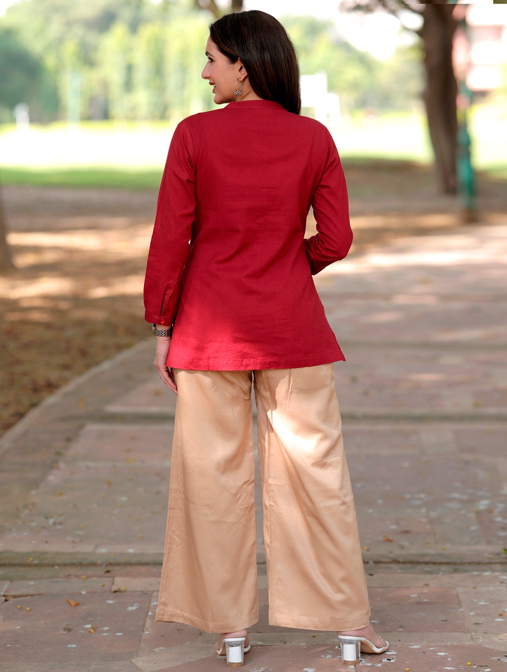 Maroon Short Kurti