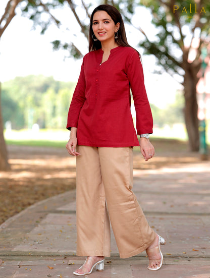 Maroon Short Kurti