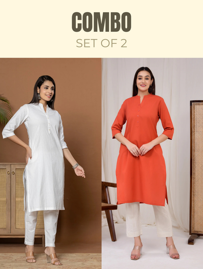 Straight Kurti Combo - Straight Kurti Combo - Palla Jaipur - Palla Jaipur