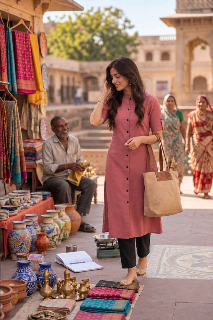 Rose Riwaaz A-Line Kurti