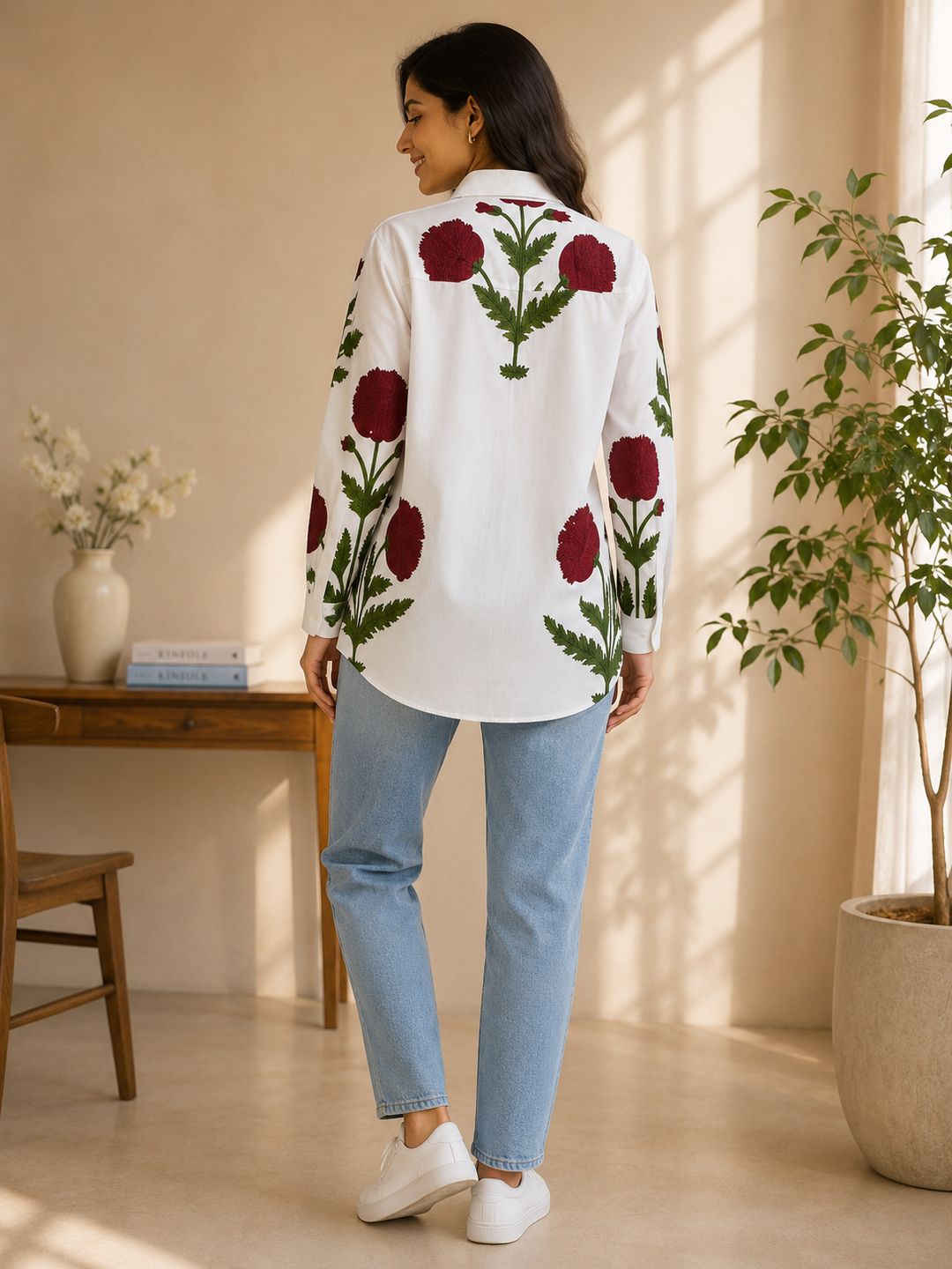 PHOOLWARI HANDBLOCK SHIRT