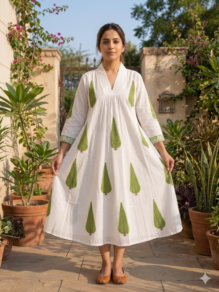 Panna Handblock Dresss