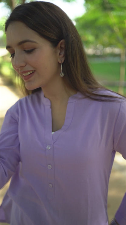 Lilac Short Kurti